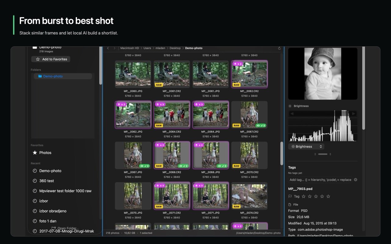 From burst to best shot